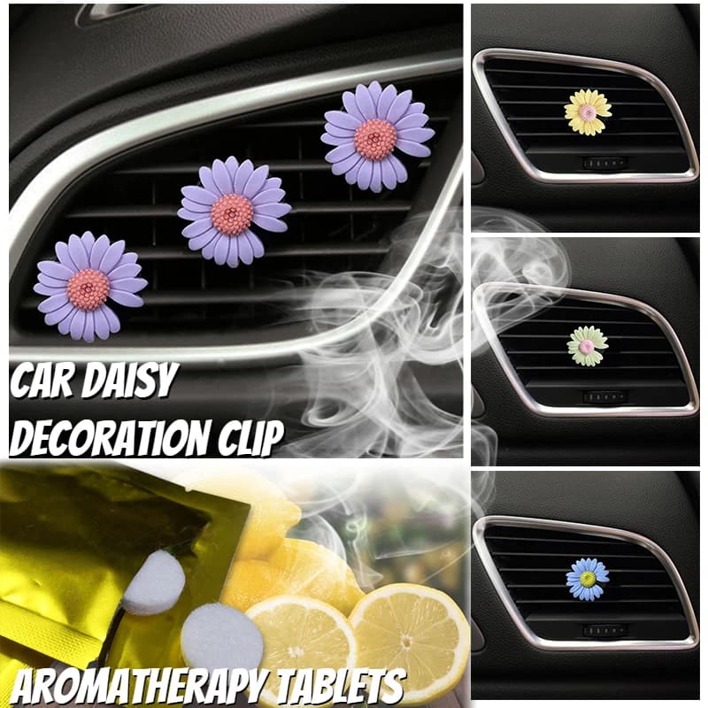 Vent Daisy Clip for Perfume Mini Flower Conditioner Aromatherapy Deodorant for Car Small Interior Decoration Accessories