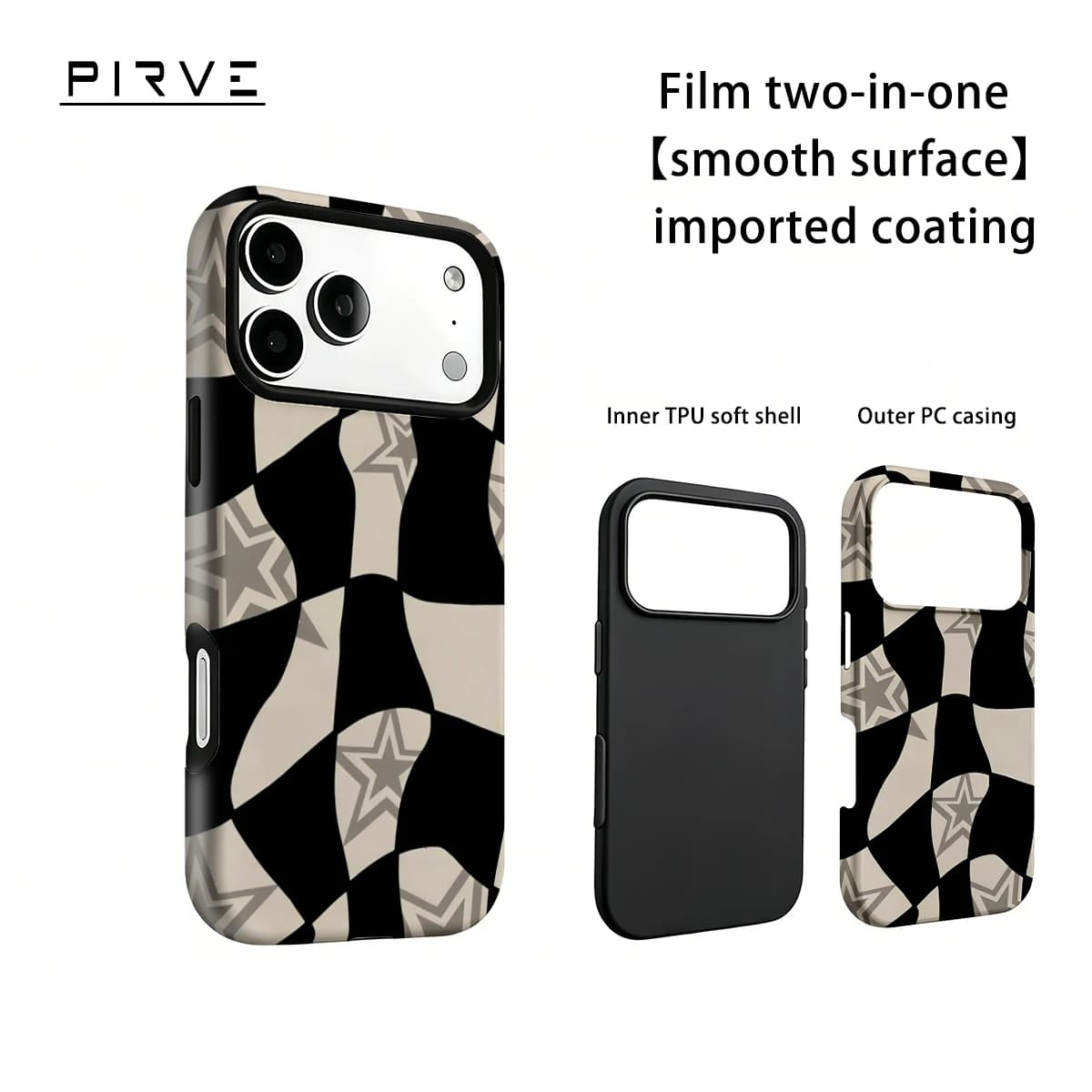 Warped Board Stars For IPhone18 17 Must-Haves Phone Case For IPhone 17 15 14 13 16 Pro Max Plus Double-Layer Tough Case