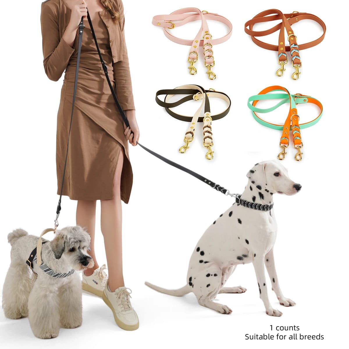Hand-made leashes for pets and cats Shoulder-necked dog corda Lead for life Free hand Run Walk-in Supplies for outdoor pets Double