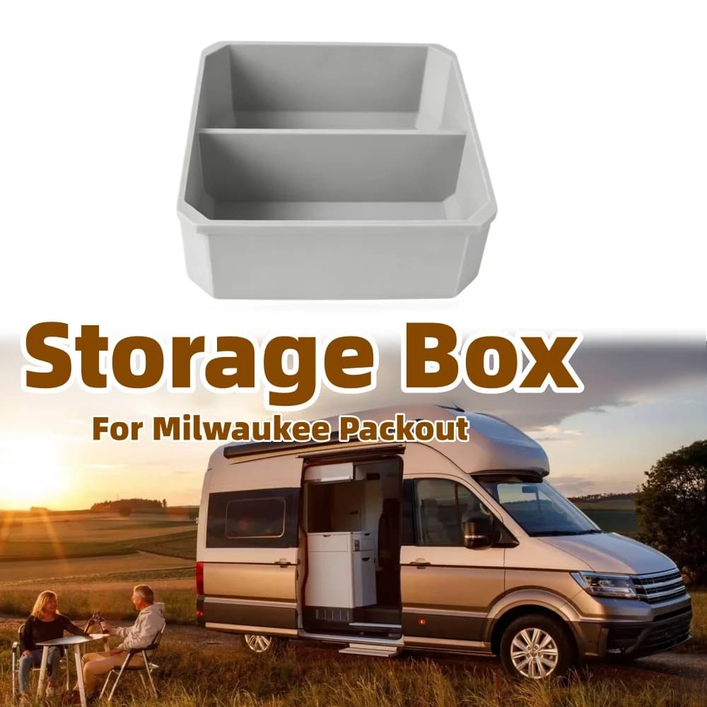 Contenitore porta bicchieri RV impilabile per camper, roulotte, motorhome - Accessori per l'organizzazione e l'archiviazione compatibili con Milwaukee Packout