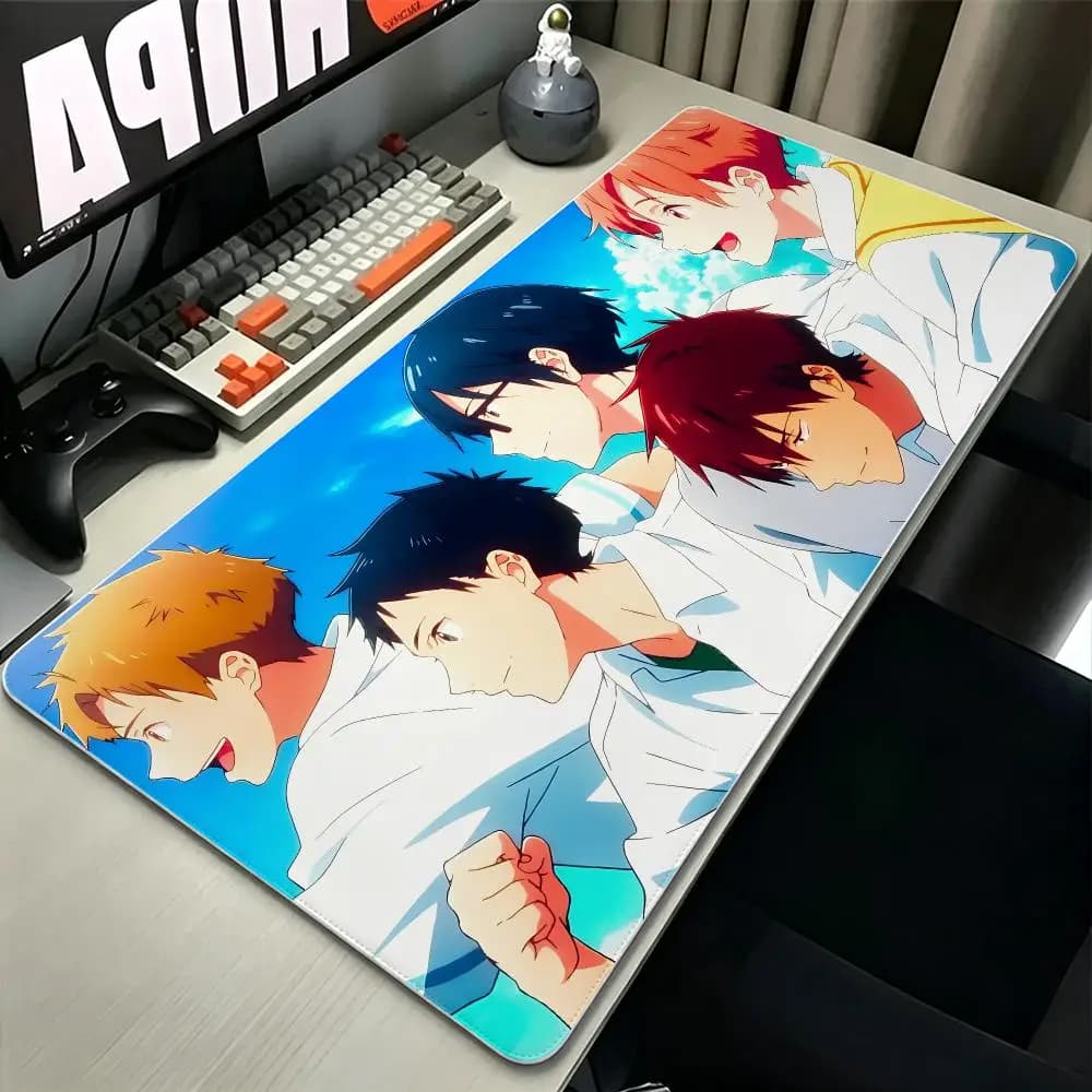 anime Tsurune Mouse Pad MousePad Stitched Edge Gaming Anti‑Slip Rubber Base Waterproof Desk Mat For Office Laptop PC