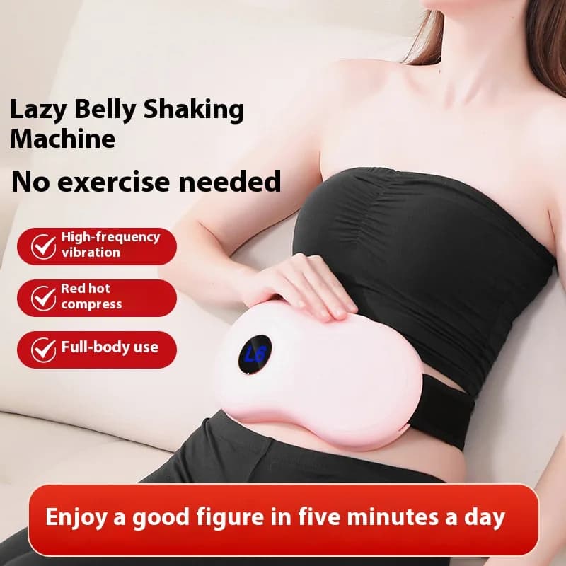 Lazy Fat Slayer Weight Loss Shake Machine Heating Massage Belt Slimming Belly God Tool Abdominal Massager Vibration Plate