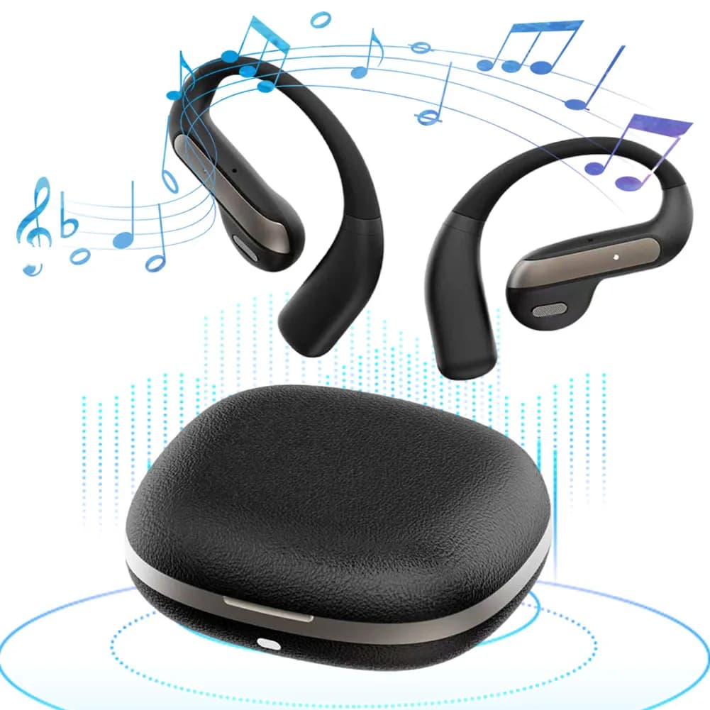 YJ55 Cuffie wireless Auricolari per traduzione Bluetooth Auricolari per traduzione AI semi-in-ear 144 lingue Auricolari wireless BT 5.4