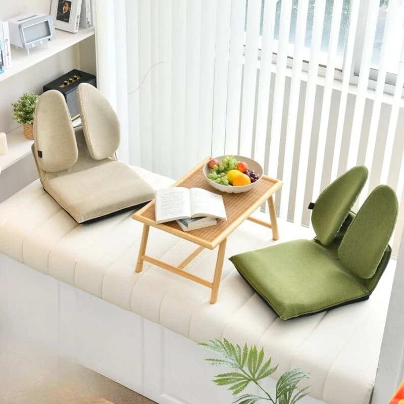 ‌ Sedia con schienale reclinabile, cuscino per sedile per finestra, cuscino di supporto lombare regolabile, accessorio per divano letto senza montaggio