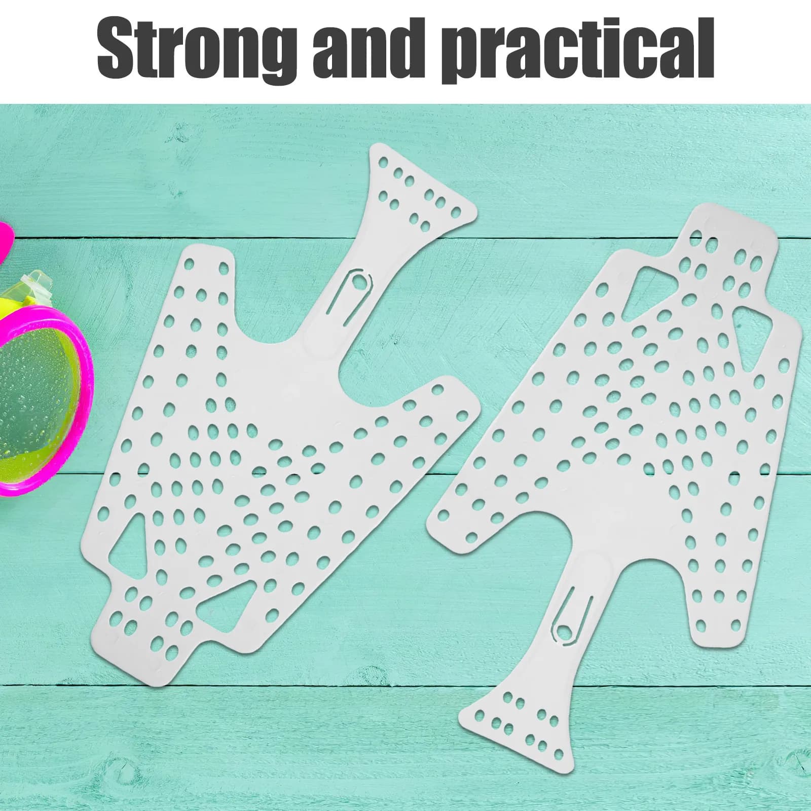 1 pair of dive fin inserts, snorkeling fin expanders, fast drying light ironing tool, compatible with