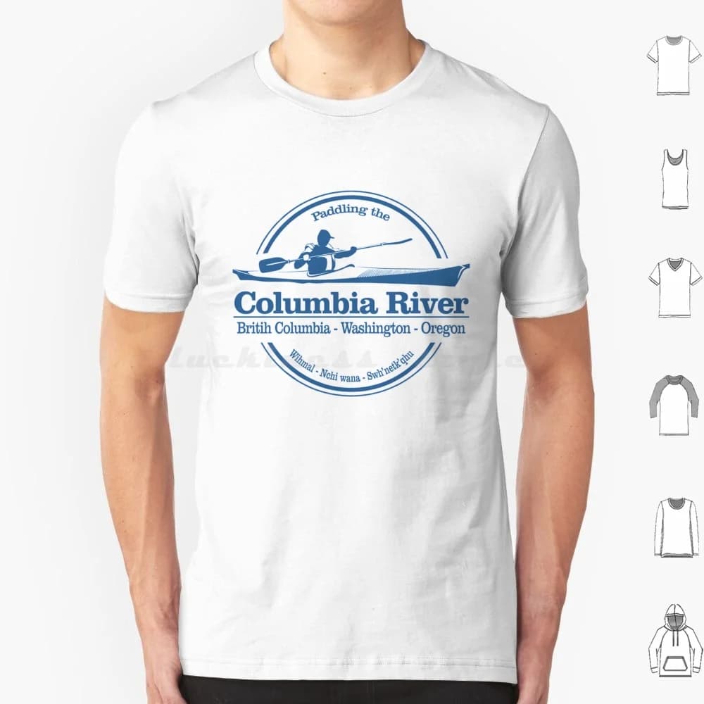 River (Sk) T Shirt Big Size 100% Cotone River River Kayak River Paddling River Gorge Oregon Kayak Washington Kayaking