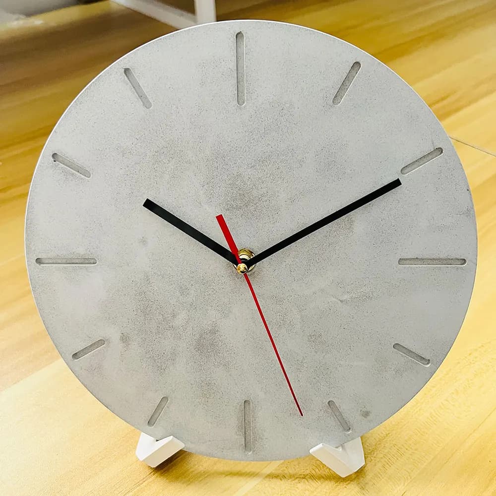 Orologio quadrante supporto stampo supporto per telefono cellulare fai da te supporto per tablet supporto per PC supporto per biglietto da visita in resina epossidica di cemento stampo in silicone