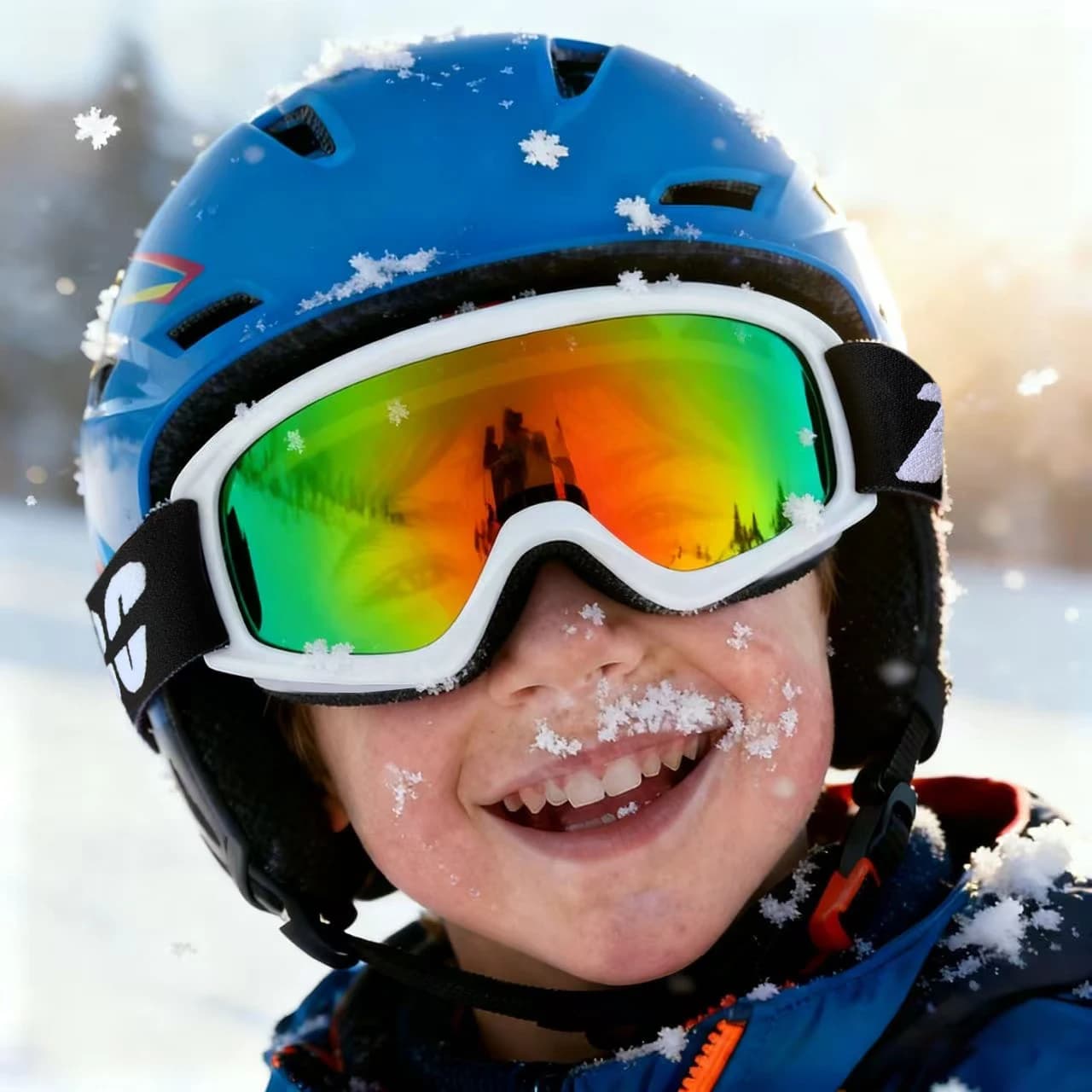 Occhiali da snowboard antiappannamento per bambini Occhiali da neve per bambini Occhiali da sci antivento Occhiali da sci HD Occhiali da neve Accessori da sci all'aperto