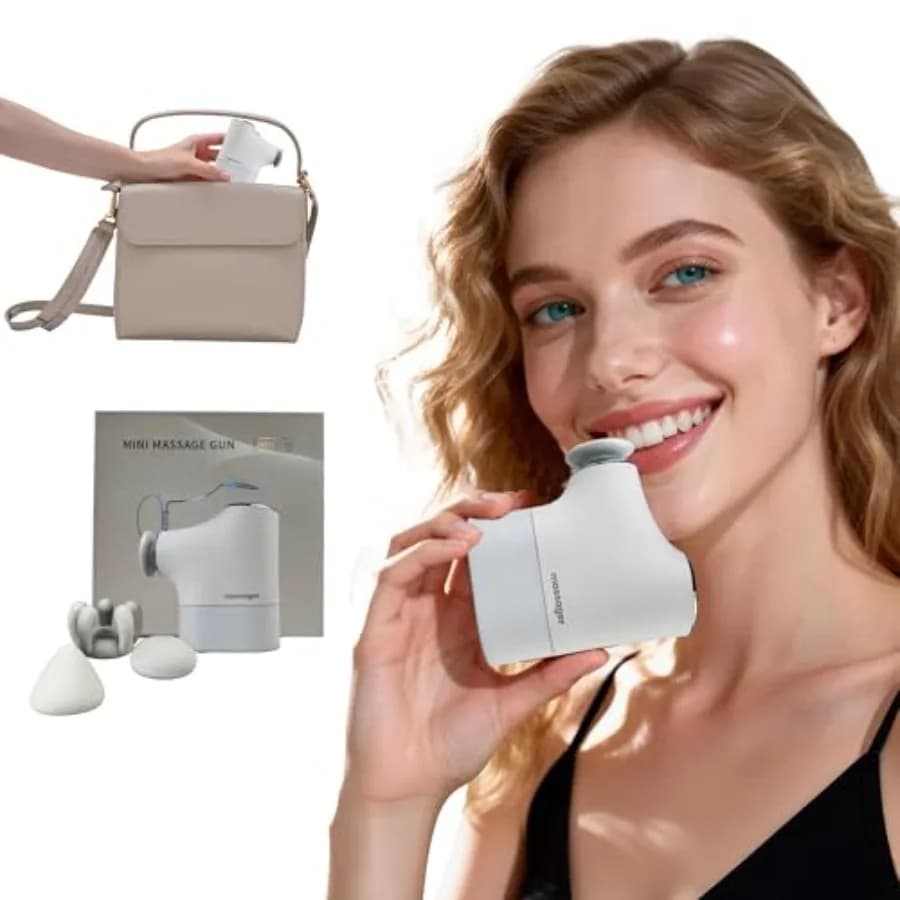 Mini Pro Massage Gun Portable for Deep Massage with Intelligent Pressure Sensor, Silent Motor for Muscle Relaxation of the Collo