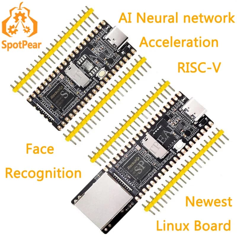 di Authorized first-level agency di Linux LuckFox Pico RV1103 Card AI Rockchip ARM Cortex-A7 better than Raspberry Pi Pico