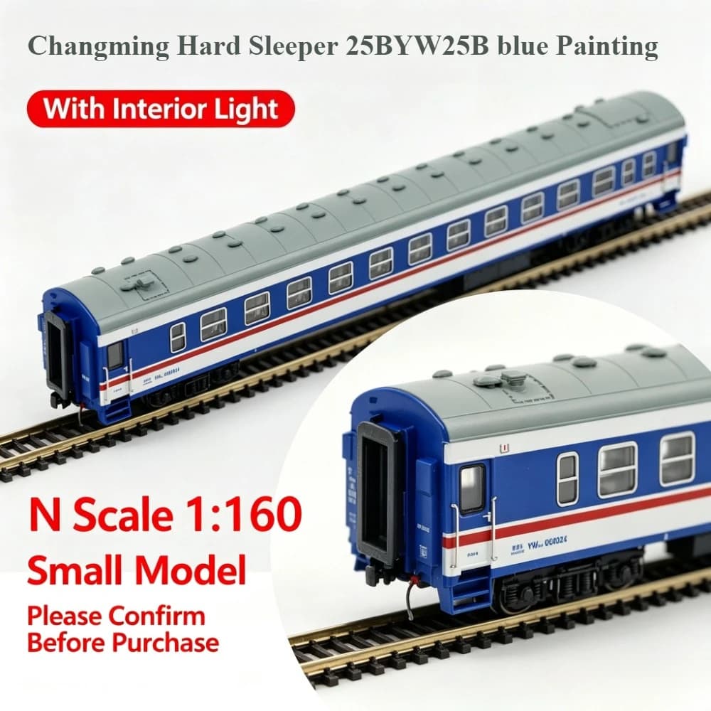 Changming N Scale 25B Train Model WJ YZ22 Passenger Car Single Car Dining Car Luggage Van Multiple Models Available Without Box