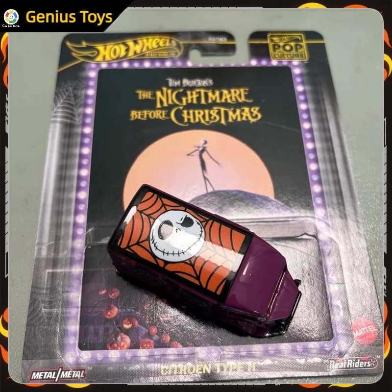 Hot Wheels Premium Cultura pop TIM BURTON'S The Nightmare Before Christmas CITROEN TIPO H 1:64 Diecast Modello di auto Giocattoli per bambini Regali