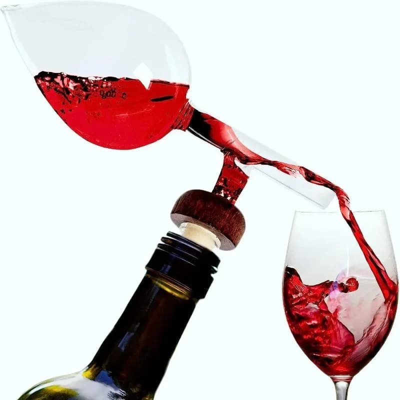 Dispositivo per riflettere e versare rapidamente Dispositivo per versare bottiglie di vino rosso Aeratore d'aria portatile Nuovo dispositivo per riflettere in vetro