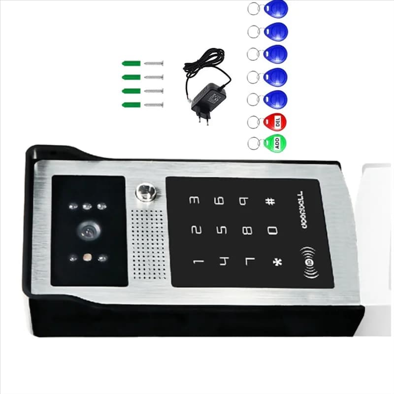DIGIT-Tuya Smart Wifi WIFI Videocitofono Campanello 1080P Telecamera esterna wireless Scheda RFID Spina UE Telefono porta