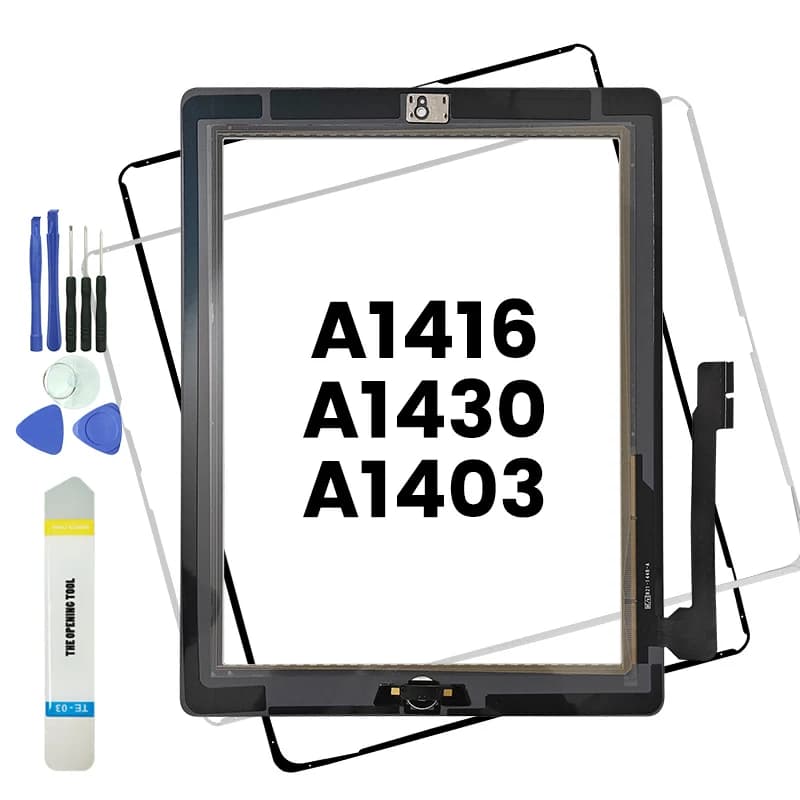 1 pz Display Touch Screen Per iPad 3 A1416 A1430 A1403 TouchScreen Digitizer Pannelli Sensore di Vetro di Ricambio Con Pulsante + Strumenti