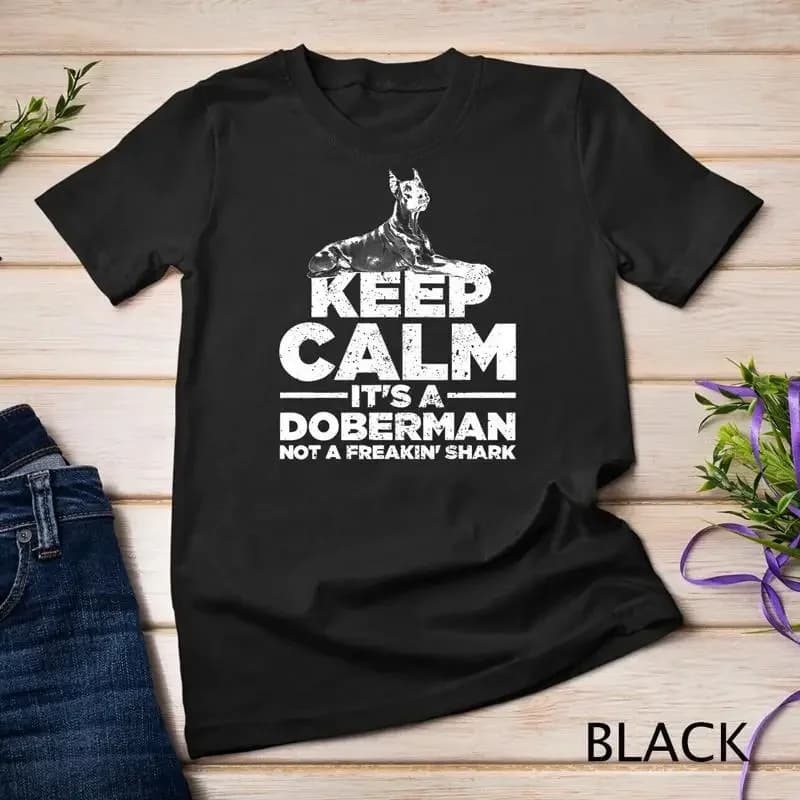Funny Doberman Art For Men Women Kids Doberman Pinscher Dog Unisex T shirt