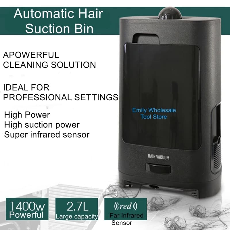 Aspirazione pattumiera per capelli parrucchiere speciale sensore a infrarossi ad alta potenza aspirazione intelligente strumenti per capelli rotti