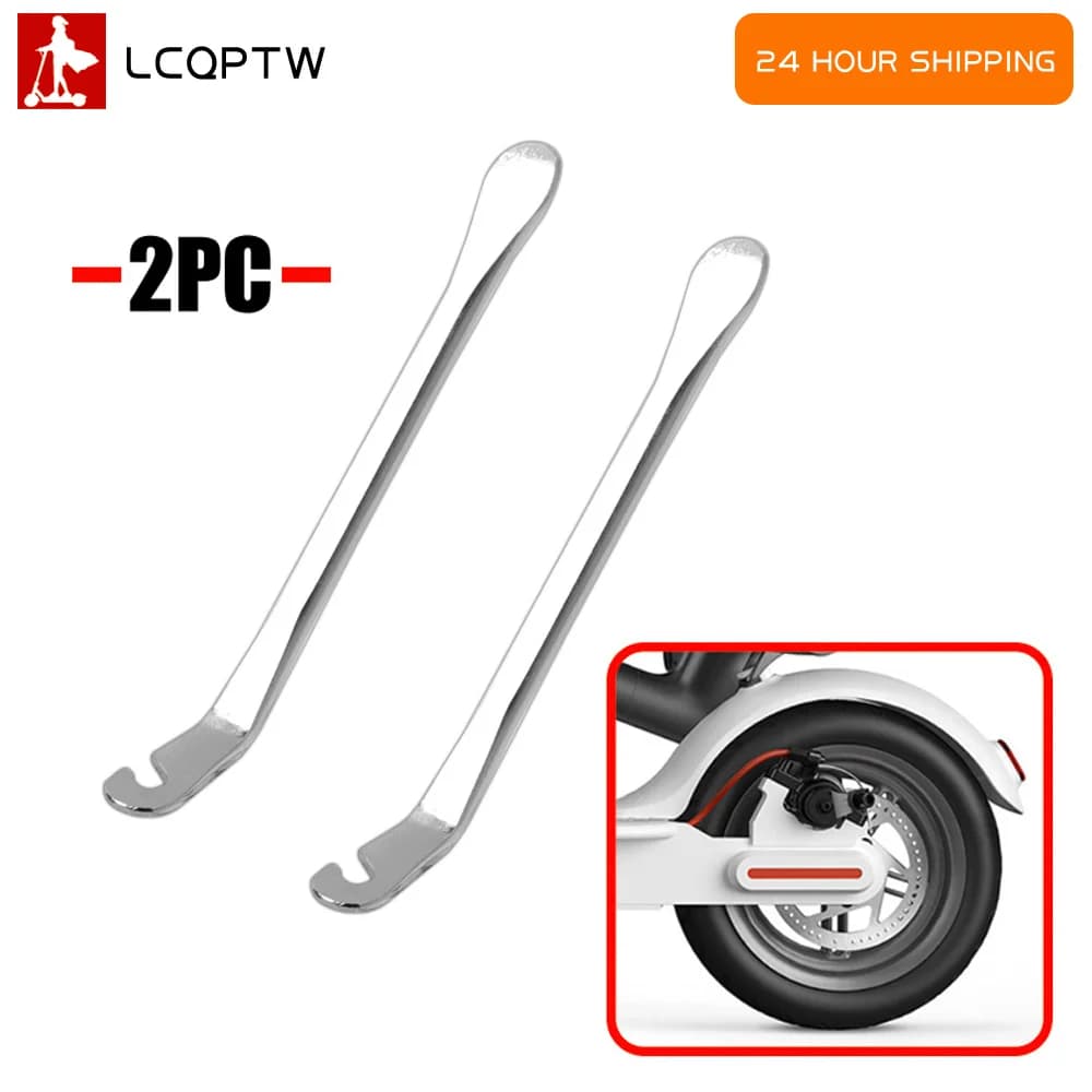 2 pezzi scooter elettrico ruota in acciaio leva della gomma sostituzione camera d'aria kit di strumenti di riparazione pneumatici per Xiaomi M365/M365 PRO