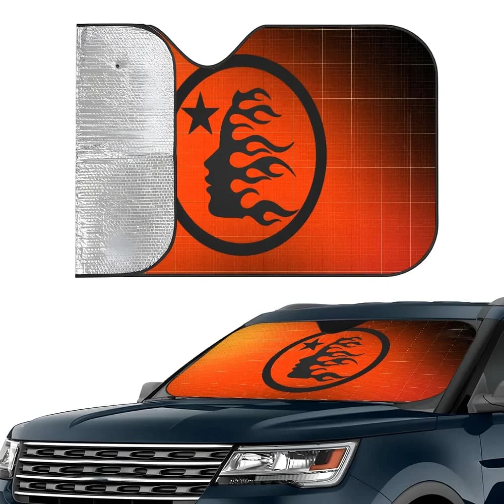 HH-HellStarS Vari Parasole per Auto Pieghevole scudo termico Finestrino Anteriore per auto Parasole Parabrezza Blocchi Raggi UV Visiera Parasole