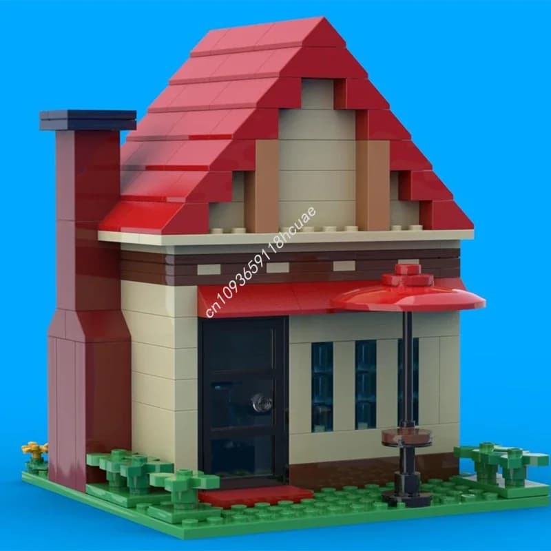 265 Pezzi MOC Machi Koro Bakery, Modello di Edificio Modulare, Blocchi da Costruzione Fai-da-Te, Idea Regalo di Compleanno, Giocattoli da Assemblare, Architettura, Regali di Natale