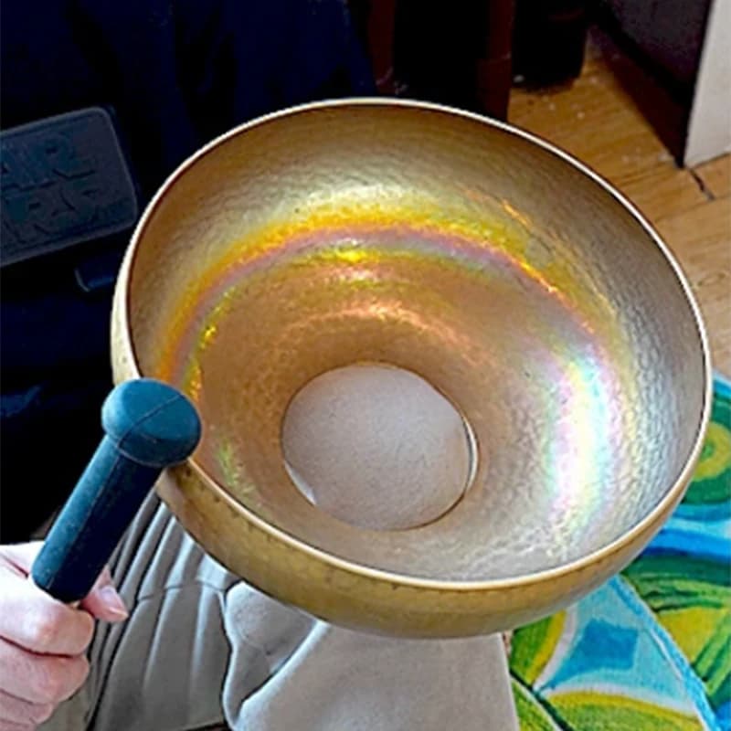 Copper Knee Bowl Professional Head Bowls Vintage Meditation Yoga Singing Bowl Massage Nepal Handmade Sound Healing Instrument