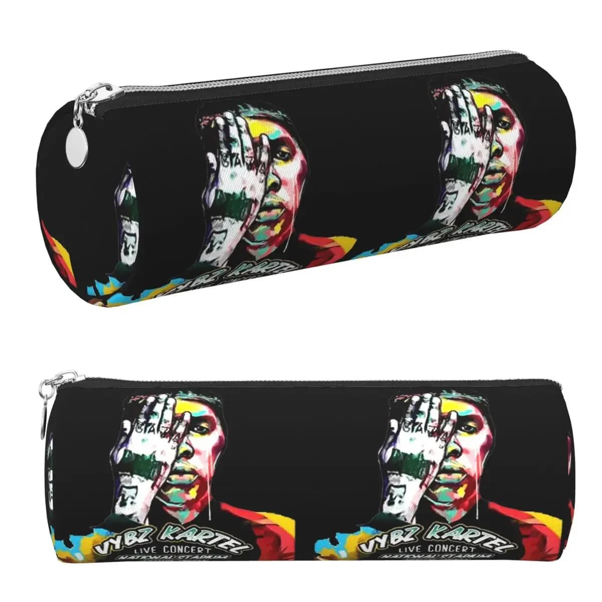 A Di Teecha Aka Vybz Kartel Aka World Boss Pencil Cases Pen Holder Cylinder Pen Box Pencil Bag for Studen Stationery Supplies