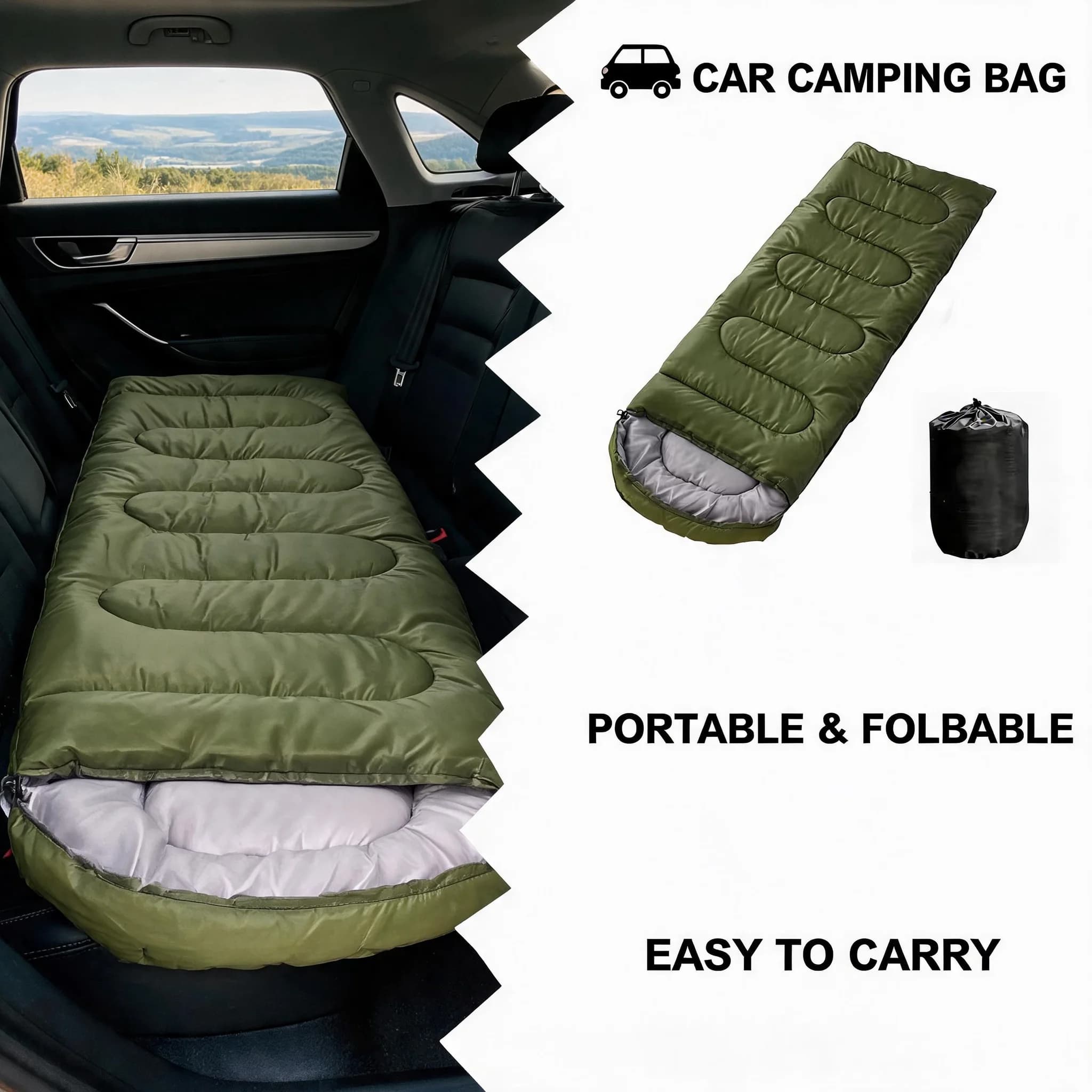 For Outdoor Camping Hiking Backpacking Travel 4 Seasons Ultralight Waterproof Warm Envelope Type Sleeping Bag Equipment
