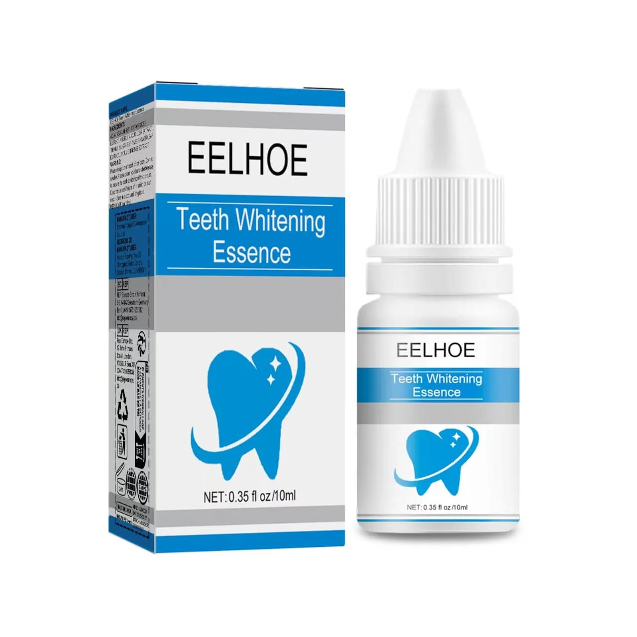 EELHOE Essenza Liquida Sbiancante per Denti 10ml | Siero Istantaneo per Rimuovere le Macchie dai Denti e Illuminare, Trattamento per l'Igiene Orale