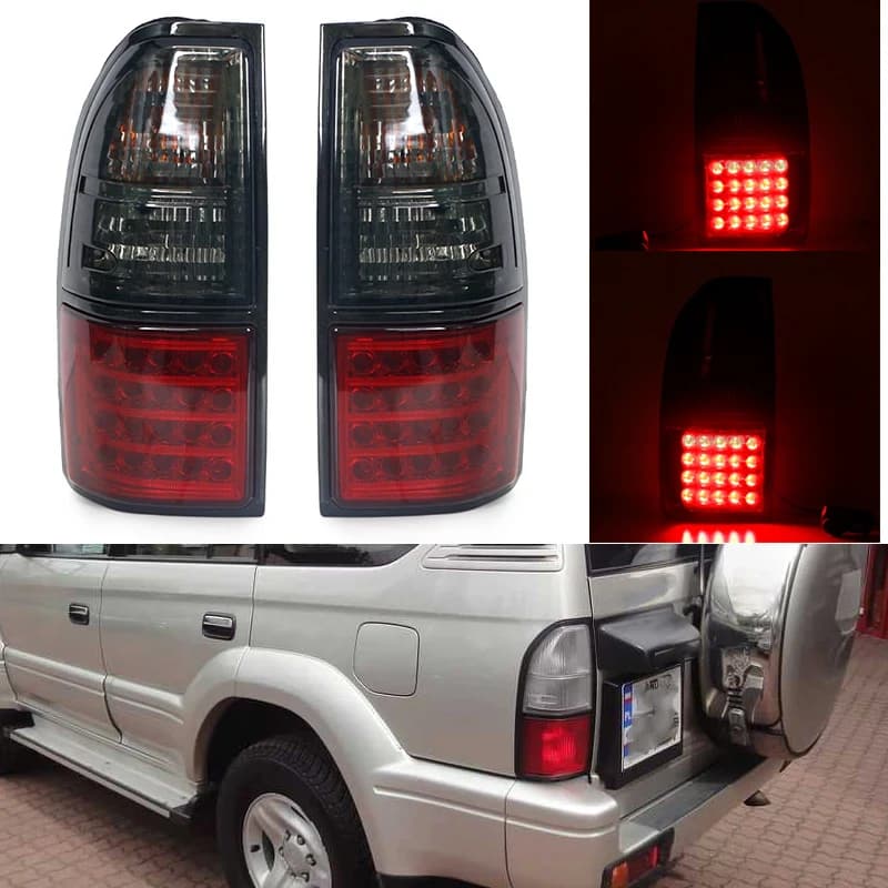 Per Toyota Prado Land Cruiser 90 1997 1998 1999 2000 2001 2002 Auto Posteriore HA CONDOTTO LA Luce Indicatore di Direzione di Avvertimento di Arresto Della Lampada Della Nebbia Fanale posteriore