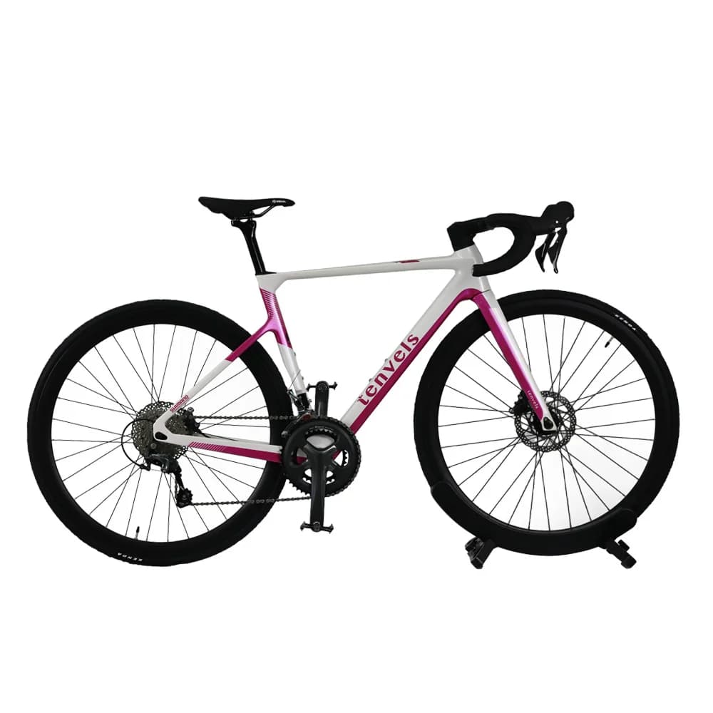 OEM All'ingrosso della fabbrica 700C Bici da strada completamente in carbonio 20 velocità Shift Freno a disco idraulico Ruote per bicicletta da corsa Forcella in fibra di carbonio