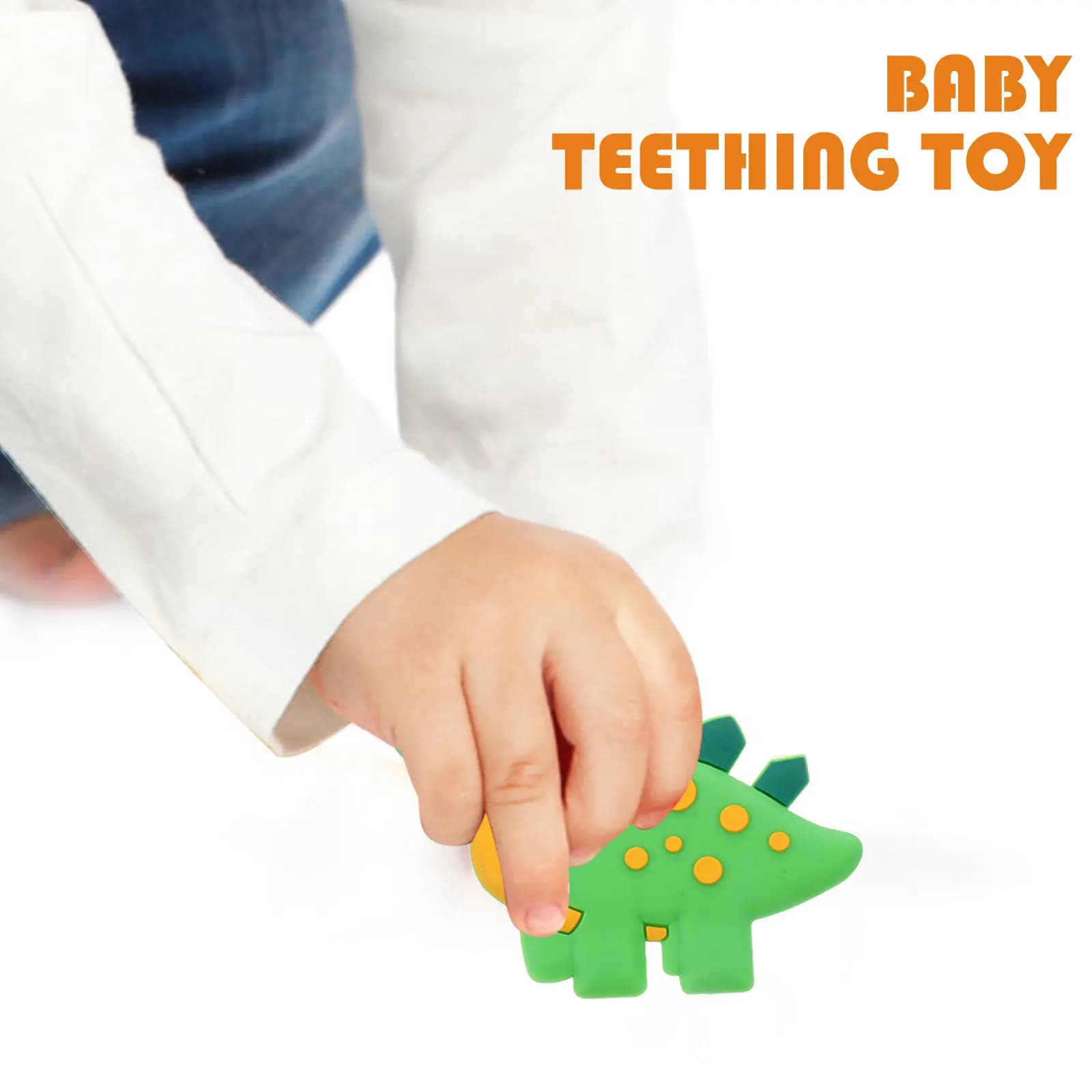 3 pezzi di dentifrici per bambini a forma di dinosauro, robusti, affidabili, dal design ergonomico, sicuri, divertenti, strumenti per lo sviluppo dell'intelligenza e per il rilassamento autosoferente dei bambini