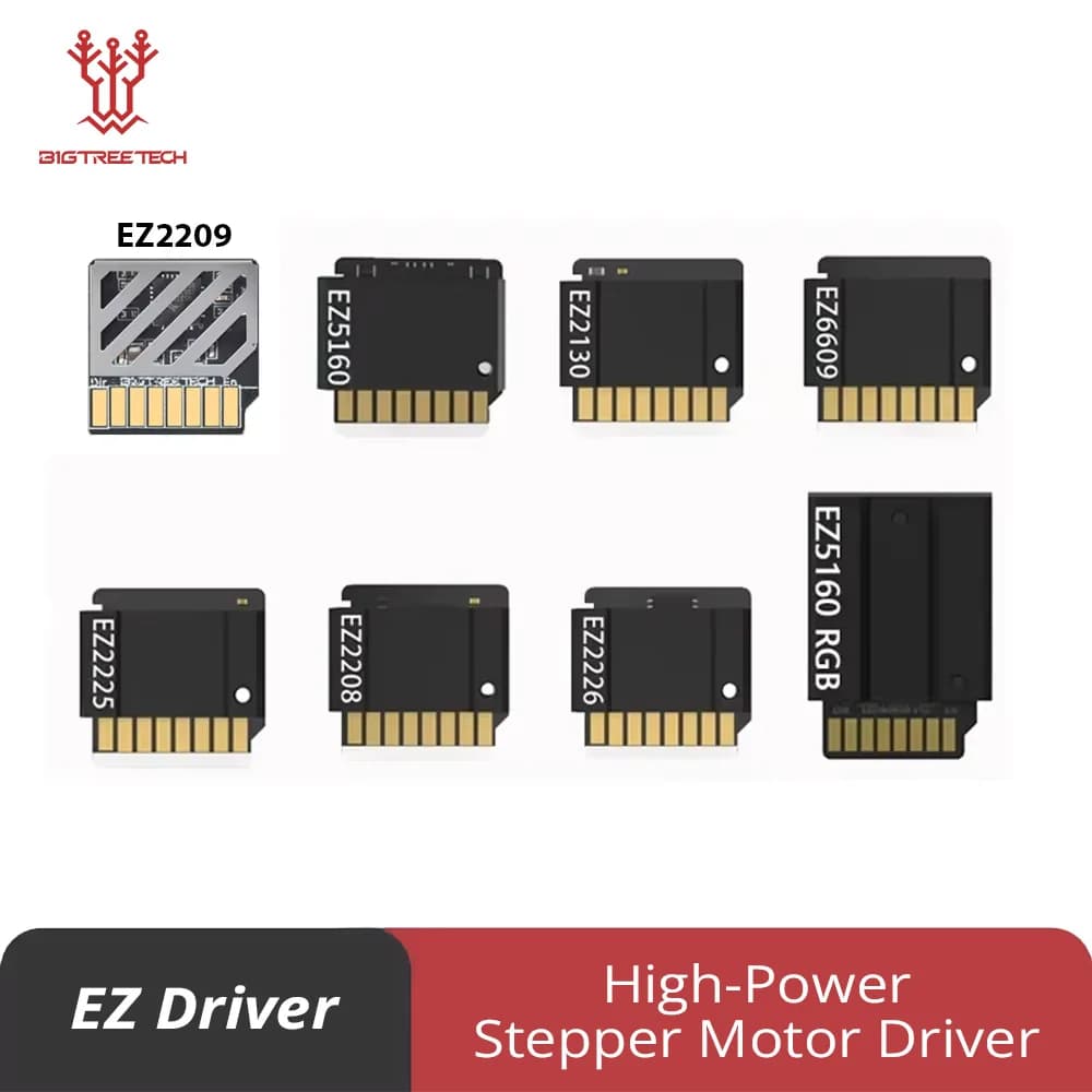 BIGTREETECH EZ Driver EZ2209 EZ5160 Pro EZ5160 RGB Plug-in Driver del motore passo-passo VS TMC2209 TMC5160 per parti della stampante 3D SKR 3