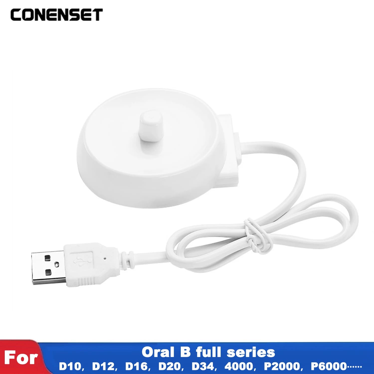 USB Charger for Oral B D12 D20 D17 D18 D20 D29 D34 OC18 D100 Replacement 3768 Magnetic Electric Toothbrush charging adapter