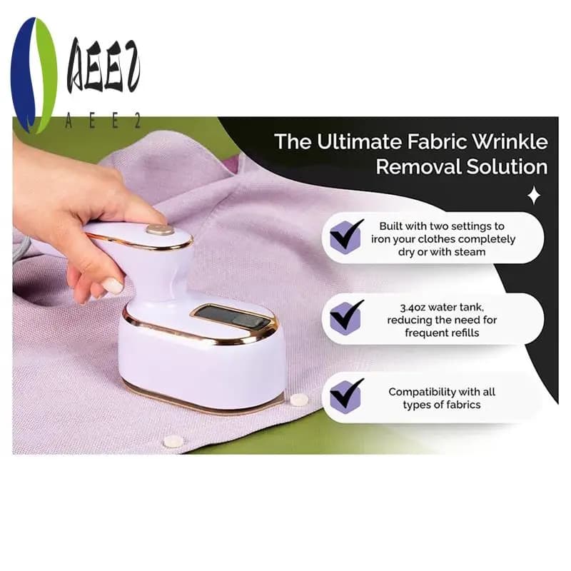 AEE2-Household Macchina da stiro per 2 stagioni per vestiti-Piroscafo da viaggio portatile Ferro da stiro per indumenti Spina europea 1 PZ