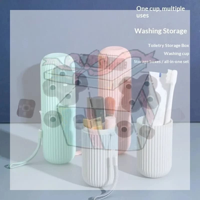 【CC】Portable Toothbrush Toothpaste Holder Storage Box For Travel Camping Keeps From Dirt Damage