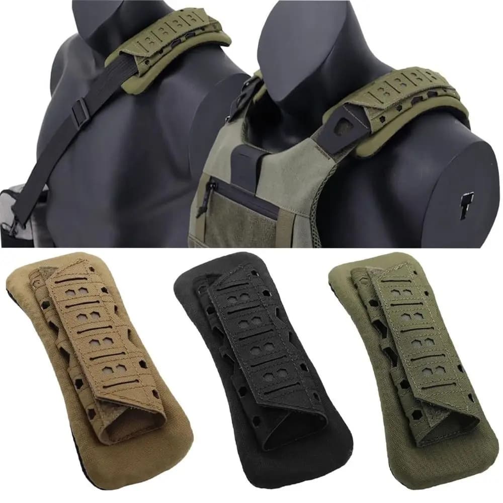 Durable and breathable shoulder pad soft anti friction shoulder strap for outdoors Comfortable vest protection with climbing shoulder padding