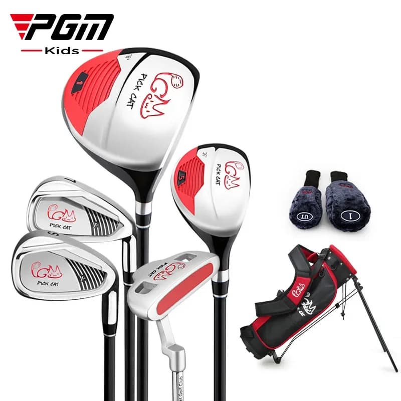 PGM 3-12 anni Bambini Mazza da golf Set Formazione Legno Ferro Altalena Putter Bag Per bambini Ragazzo Ragazza Principiante Golf JRTG007