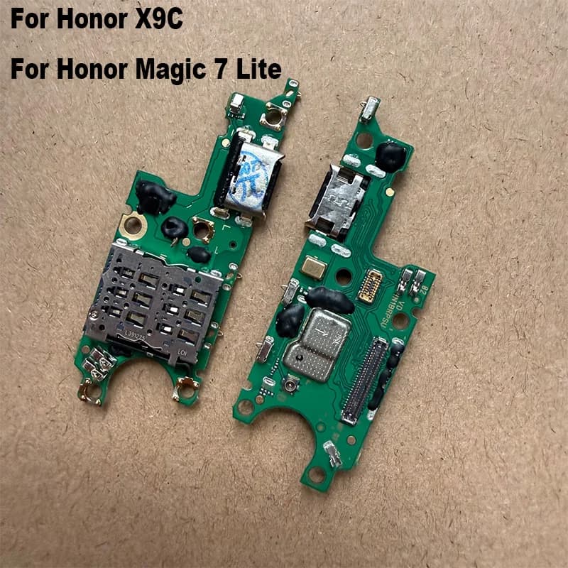 For Huawei Honor X9C / Magic7 Lite 5G USB Charging Dock Board Port Mic Microphone Connector Flex Cable Repair Parts With IC