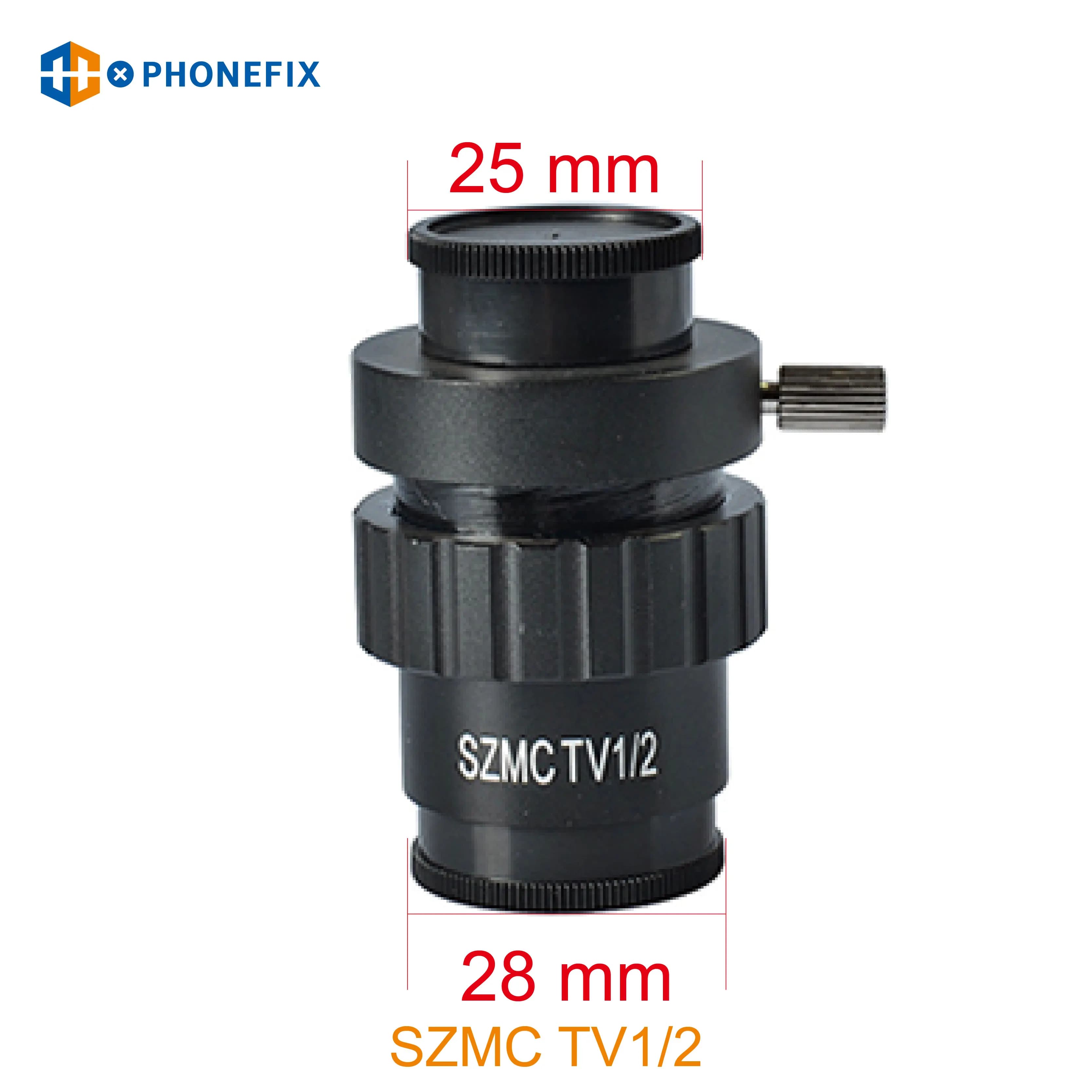 SZMC TV1/2 TV1/3 CTV Adattatore con attacco C per microscopio Accessori di ricambio per fotocamera per microscopio trinoculare digitale industriale