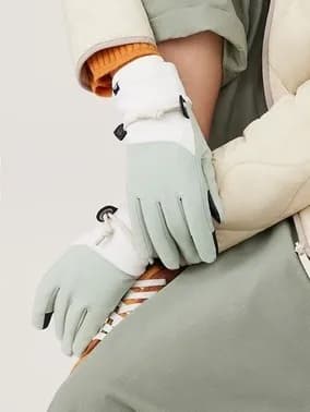 Guanti invernali in pile ispessito per uomo e donna, caldi, compatibili con touchscreen, per ciclismo e guida, antivento, per sci sulla neve