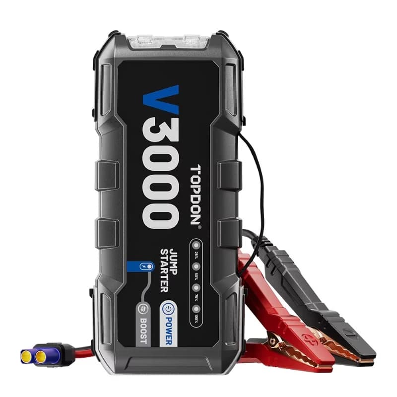 Super condensatore multifunzionale portatile Topden V3000 Batteria multifunzionale Booster 12V 3000A Car Jump Starter Power Pack