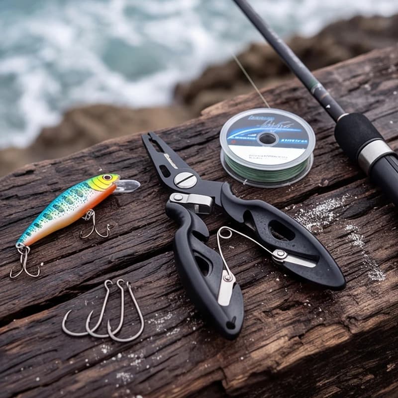 2PCS MULTIFUNCTIONAL BLACK FISHING PLIERS, PORTABLE LURE PLIERS, HOOK‑REMOVING, LINE‑CUTTING AND LEAD‑CRIMPING MULTIFUNCTIONAL PLIERS, MULTIPURPOSE FISHING EQUIPMENT, LIGHTWEIGHT AND EASY TO CARRY, EASILY CUT FISHING LINE AND REMOVE FISH HOOKS.
