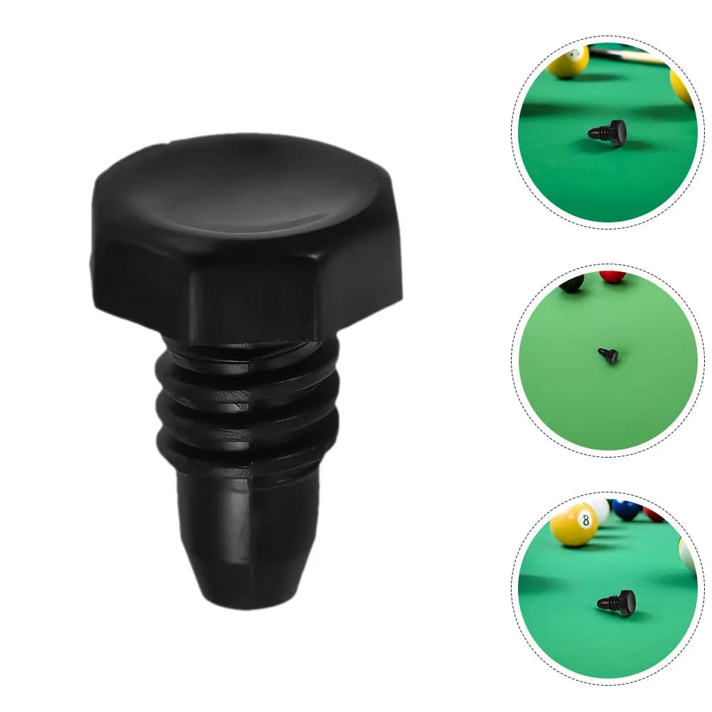 8Pcs Snooker Pool Parts Black Plastic Tail Protectors Cylinder End Caps Pool Cue Rod Covers Replacement Billiard Cue Protection