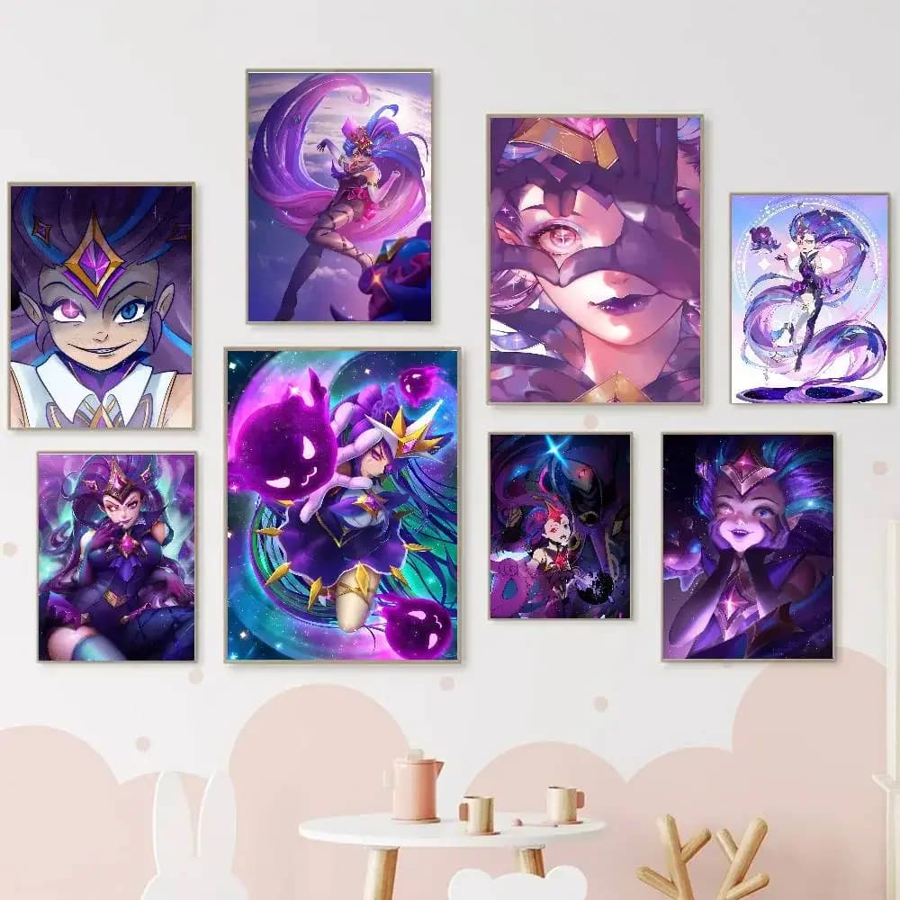 Star Guardian Zoe Game Poster Wall Art Home Decor Room Decor Digital Painting for Living Room Restaurant Kitchen Art