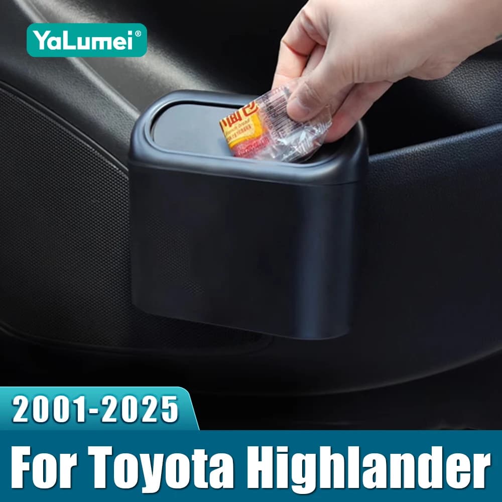 Per Toyota Highlander XU30 XU40 XU50 XU70 Kluger 2001-2020 2021 2022 2023 2024 2025 Auto Trash Can Spazzatura Tasca Articoli Vari Bin