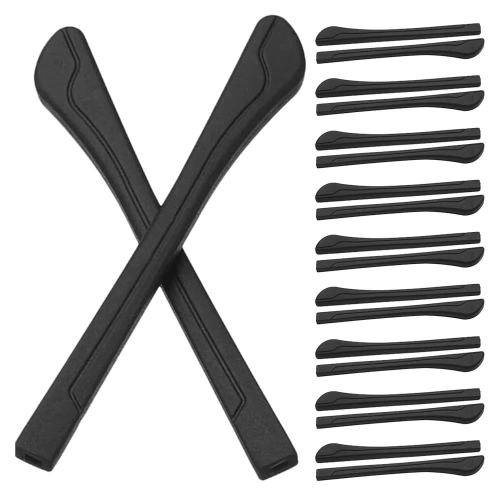 20 Pezzi Coprigambe Antiscivolo in Silicone per Occhiali, Manicotti Ergonomici Sostituibili per Aste, Cuscinetti Morbidi per Orecchie, Supporto per Occhiali