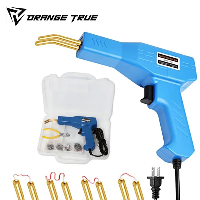 Pistola per saldatura con graffette in plastica cucitrice termica macchina per la riparazione del PVC strumento per la riparazione del paraurti automatico per saldatura in plastica