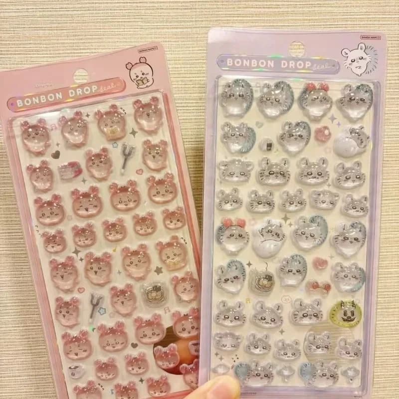 Cute Epoxy Stickers All Pastel Color Variations Kawaii Raised 3D Decals Perfect DIY Craft Gift for Fans Cute 3D Epoxy Decals