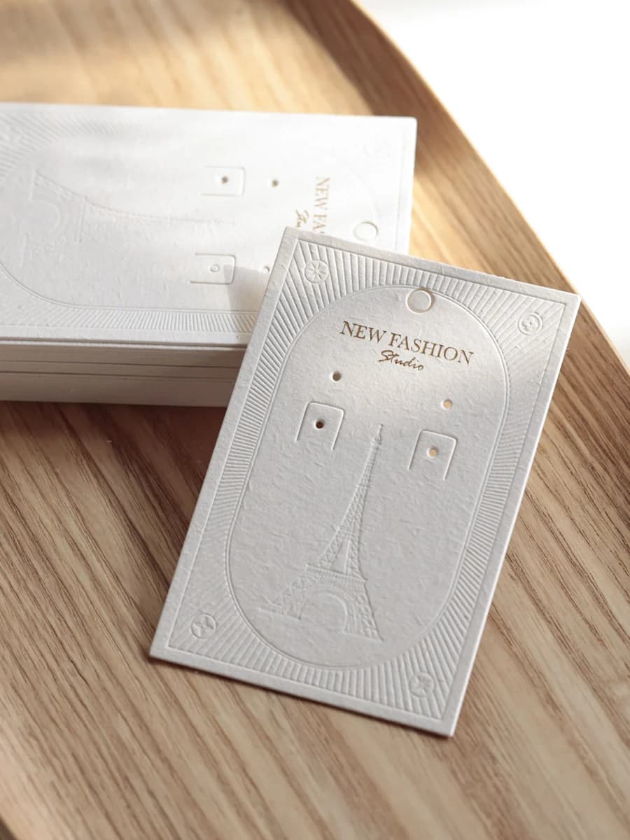 Accessori per gioielli Orecchini pendenti Display Porta carte di carta Etichetta prezzo Negozio Imballaggio Carte espositive Etichette per bomboniere da appendere fai-da-te