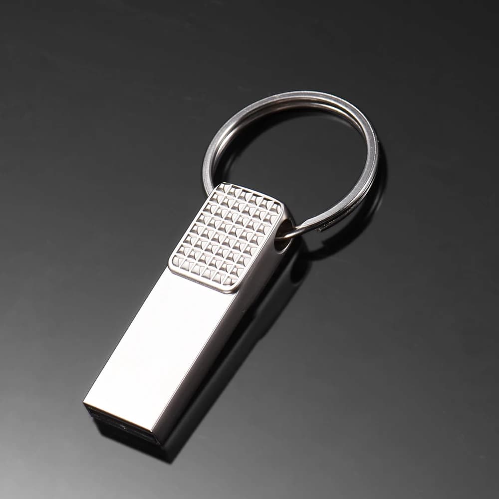 Chiavetta USB Hot Metal da 32GB 64GB 128GB 16GB 8GB 4GB, colore argento, memoria USB 2.0.